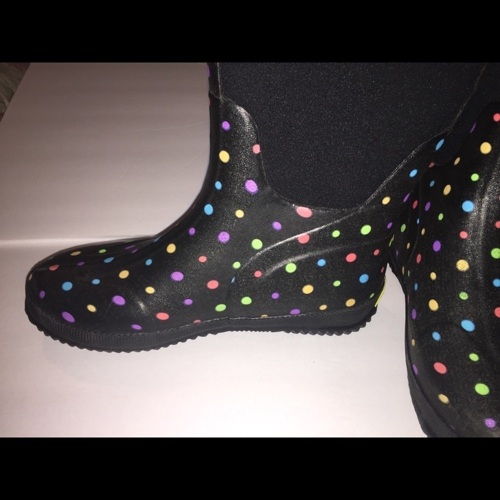 Western chief ditsy dots waterproof boots size 6